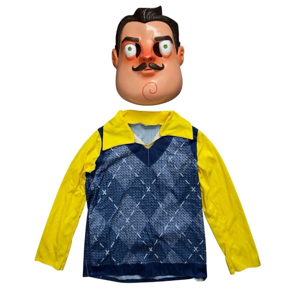 Rubie's Hello Neighbor The Butcher Mask Halloween Cosplay Kids Costume READ